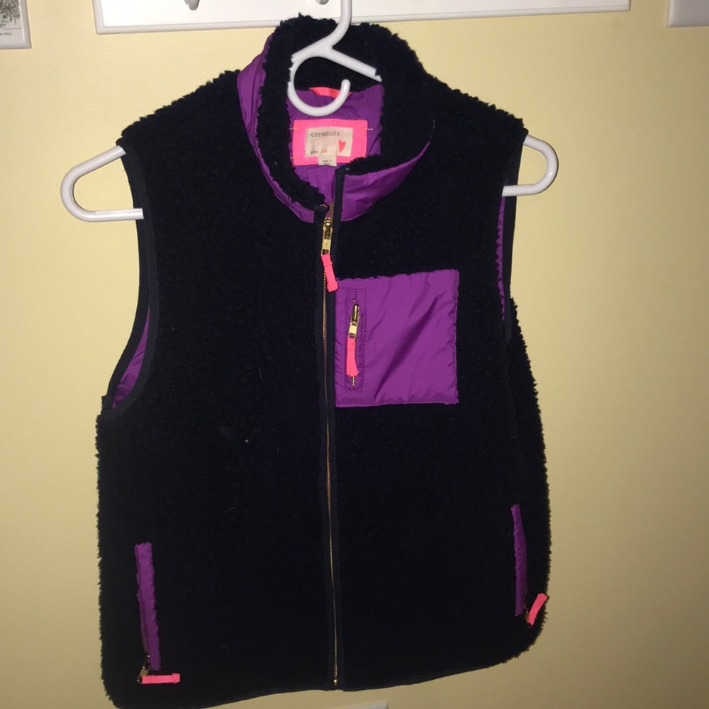 Super cute navy and purple Jcrew vest